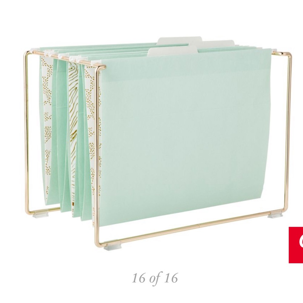 Nate Berkus x Target Gold File Stand (no folders)